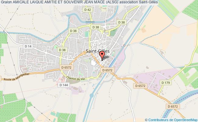 plan association Amicale Laique Amitie Et Souvenir Jean Mace (alsg) Saint-Gilles