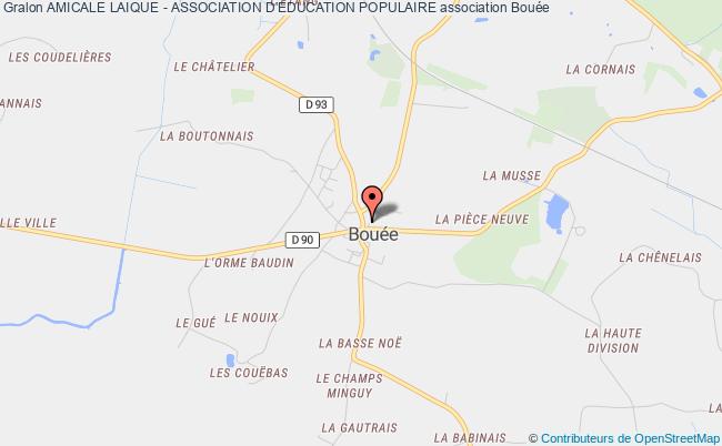 plan association Amicale Laique - Association D'education Populaire Bouée