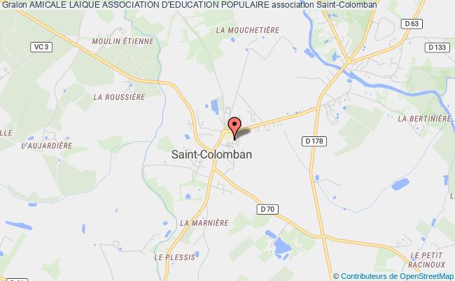 plan association Amicale Laique Association D'education Populaire Saint-Colomban