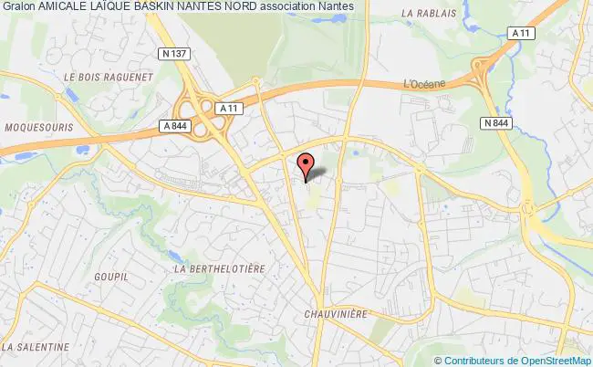plan association Amicale LaÏque Baskin Nantes Nord Nantes