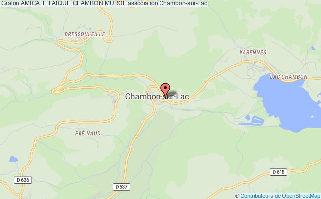plan association Amicale Laique Chambon Murol Chambon-sur-Lac