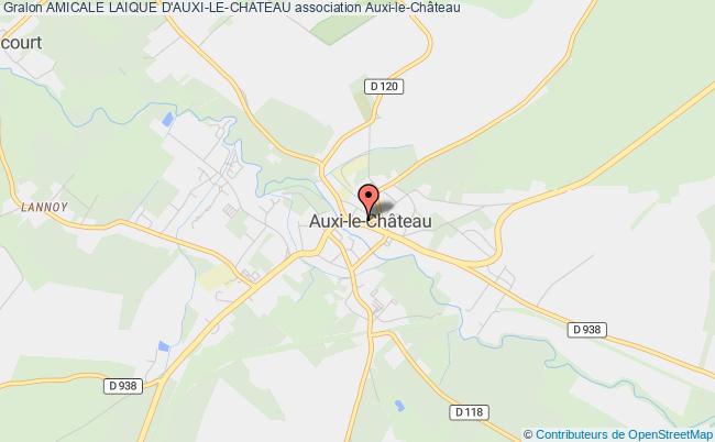 plan association Amicale Laique D'auxi-le-chateau Auxi-le-Château