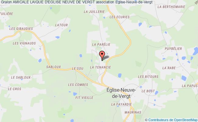 plan association Amicale Laique D'eglise Neuve De Vergt Église-Neuve-de-Vergt