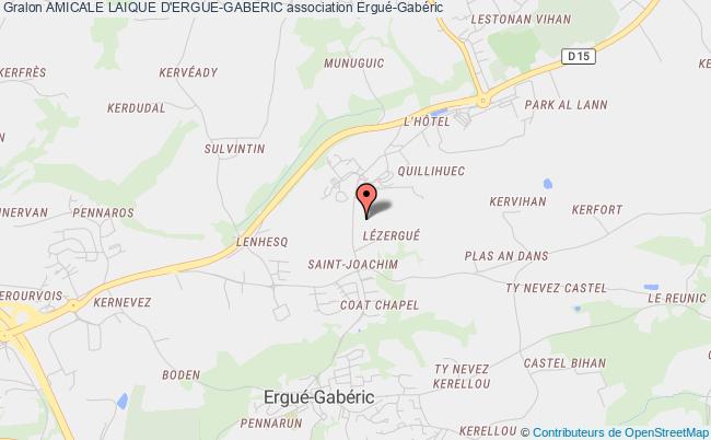 plan association Amicale Laique D'ergue-gaberic Ergué-Gabéric