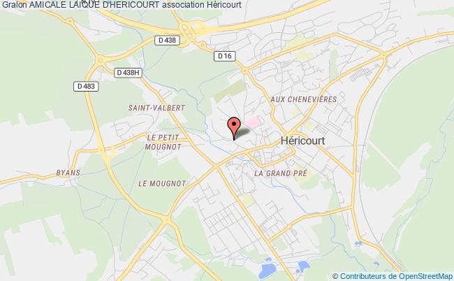 plan association Amicale Laique D'hericourt Héricourt