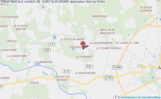 plan association Amicale Laique De  Nort Sur Erdre Nort-sur-Erdre