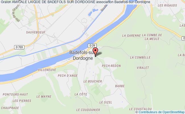 plan association Amicale Laique De Badefols Sur Dordogne Badefols-sur-Dordogne