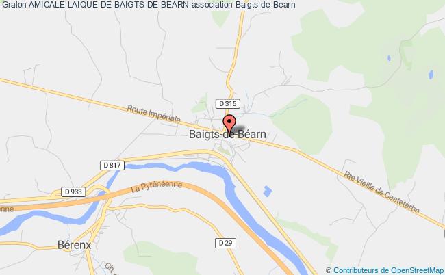 plan association Amicale Laique De Baigts De Bearn Baigts-de-Béarn
