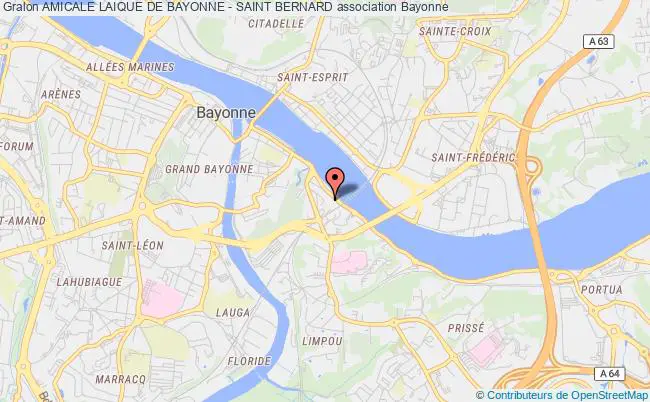 plan association Amicale Laique De Bayonne - Saint Bernard Bayonne