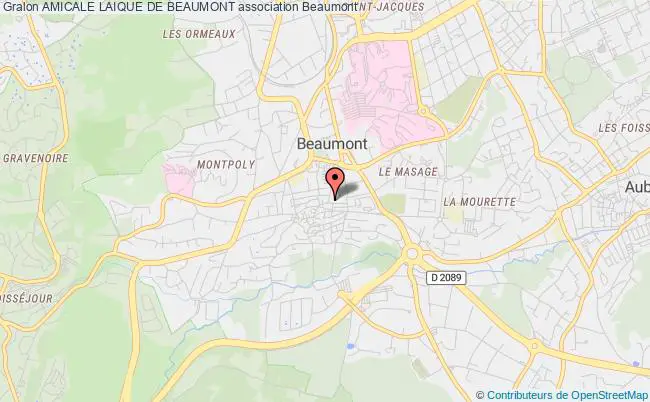 plan association Amicale Laique De Beaumont Beaumont