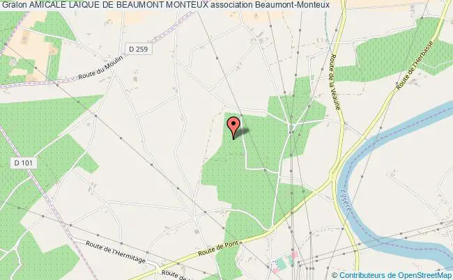 plan association Amicale Laique De Beaumont Monteux Beaumont-Monteux