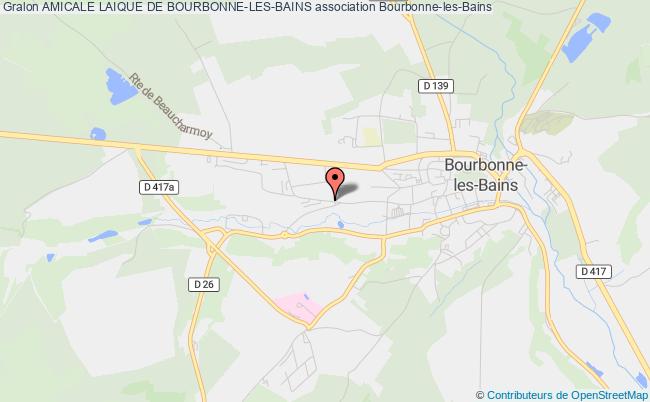 plan association Amicale Laique De Bourbonne-les-bains Bourbonne-les-Bains