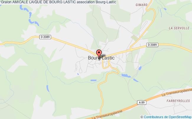 plan association Amicale Laique De Bourg Lastic Bourg-Lastic