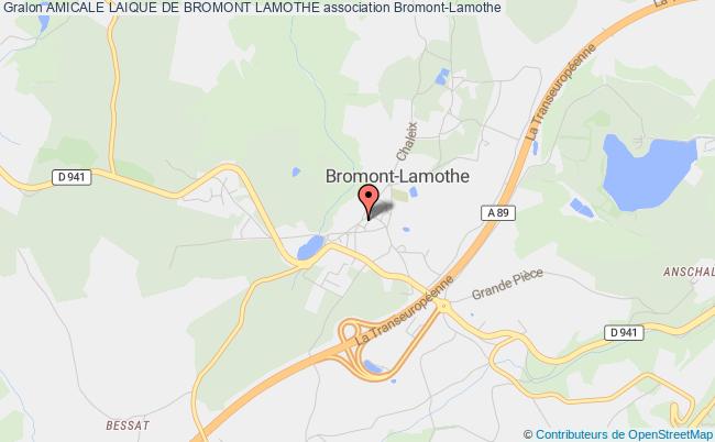 plan association Amicale Laique De Bromont Lamothe Bromont-Lamothe