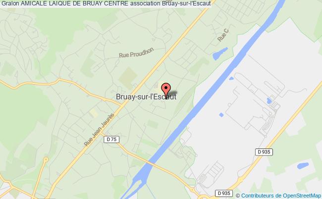plan association Amicale Laique De Bruay Centre Bruay-sur-l'Escaut