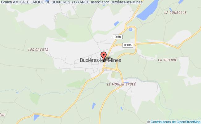 plan association Amicale Laique De Buxieres Ygrande Buxières-les-Mines