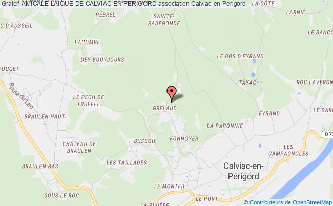 plan association Amicale Laique De Calviac En Perigord Calviac-en-Périgord