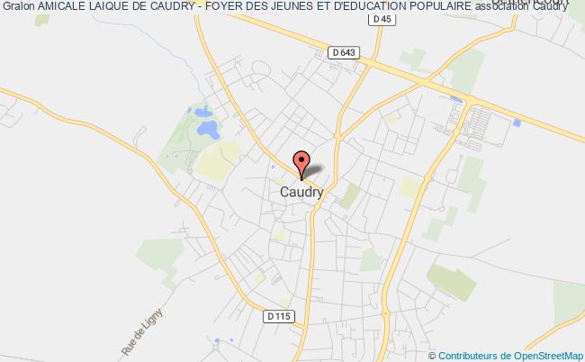 plan association Amicale Laique De Caudry - Foyer Des Jeunes Et D'education Populaire CAUDRY
