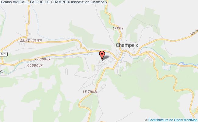 plan association Amicale Laique De Champeix Champeix