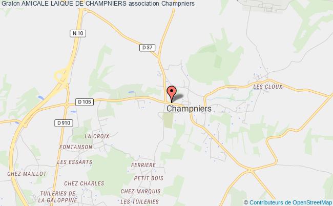 plan association Amicale Laique De Champniers Champniers