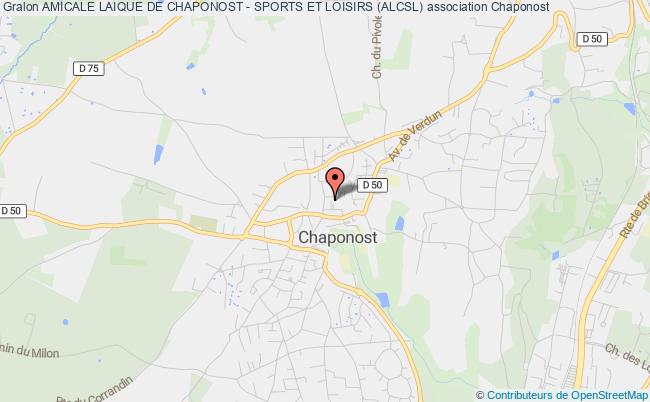 plan association Amicale Laique De Chaponost - Sports Et Loisirs (alcsl) Chaponost