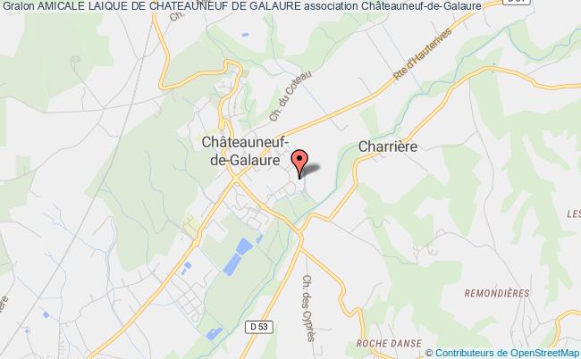 plan association Amicale Laique De Chateauneuf De Galaure Châteauneuf-de-Galaure