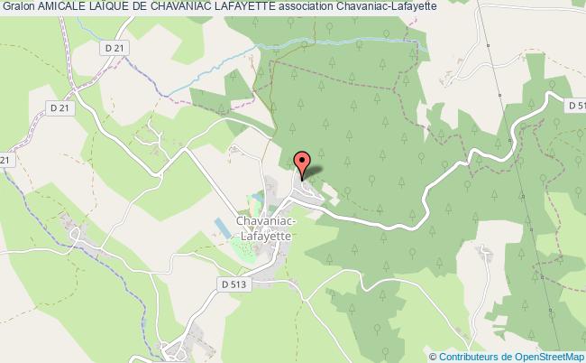 plan association Amicale LaÏque De Chavaniac Lafayette Chavaniac-Lafayette