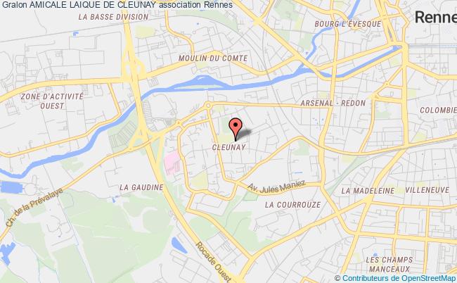 plan association Amicale Laique De Cleunay Rennes