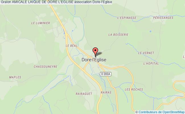 plan association Amicale Laique De Dore L'eglise DORE-L'EGLISE