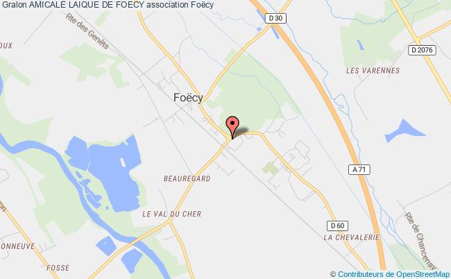 plan association Amicale Laique De Foecy Foëcy