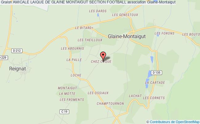 plan association Amicale Laique De Glaine Montaigut Section Football Glaine-Montaigut