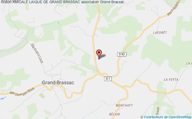 plan association Amicale Laique De Grand Brassac Grand-Brassac