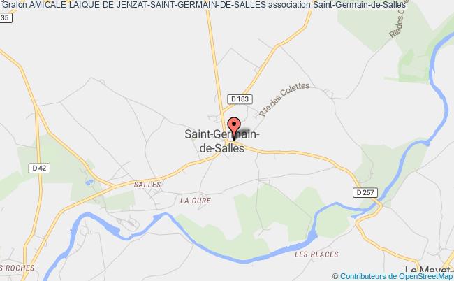 plan association Amicale Laique De Jenzat-saint-germain-de-salles Saint-Germain-de-Salles