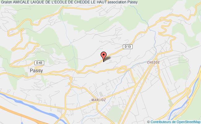 plan association Amicale Laique De L'ecole De Chedde Le Haut Passy