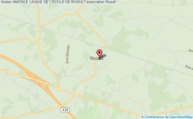 plan association Amicale Laique De L'ecole De Rosult Rosult