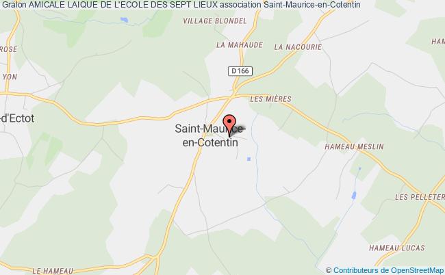 plan association Amicale Laique De L'ecole Des Sept Lieux Saint-Maurice-en-Cotentin