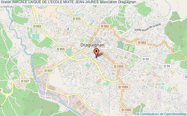 plan association Amicale Laique De L'ecole Mixte Jean-jaures Draguignan