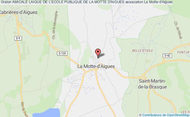 plan association Amicale Laique De L'ecole Publique De La Motte D'aigues La    Motte-d'Aigues