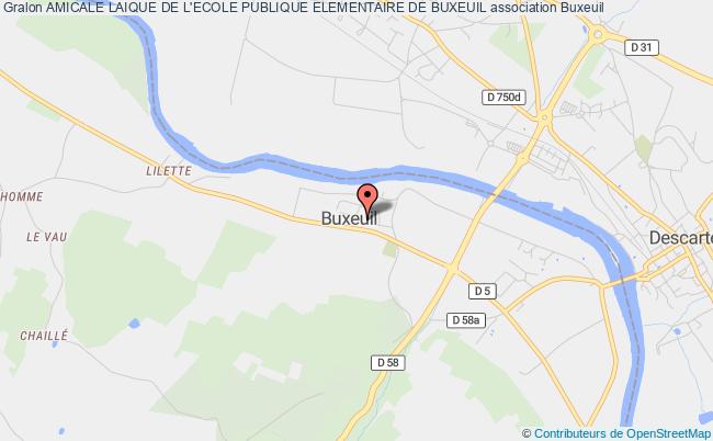 plan association Amicale Laique De L'ecole Publique Elementaire De Buxeuil Buxeuil