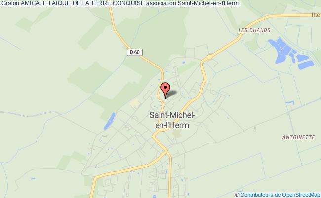 plan association Amicale LaÏque De La Terre Conquise Saint-Michel-en-l'Herm
