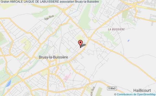 plan association Amicale Laique De Labuissiere Bruay-la-Buissière