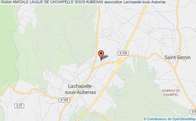 plan association Amicale Laique De Lachapelle Sous Aubenas Lachapelle-sous-Aubenas