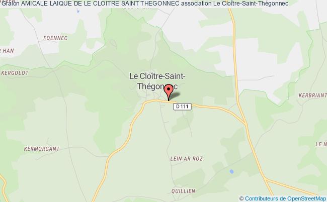plan association Amicale Laique De Le Cloitre Saint Thegonnec Le Cloître-Saint-Thégonnec