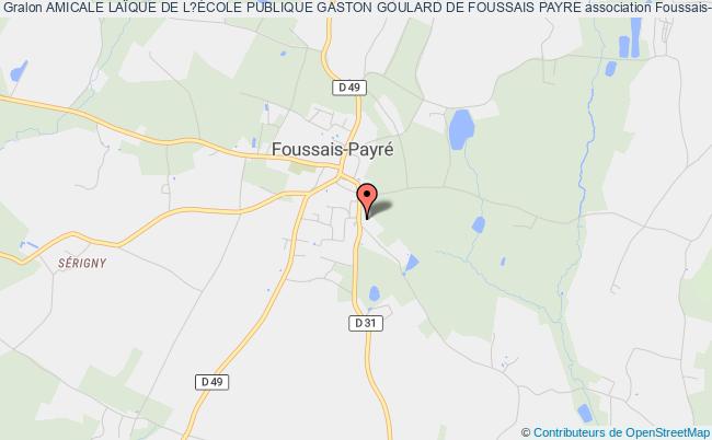 plan association Amicale LaÏque De L?École Publique Gaston Goulard De Foussais Payre Foussais-Payré