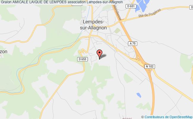 plan association Amicale Laique De Lempdes Lempdes-sur-Allagnon