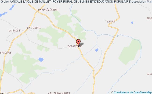 plan association Amicale LaÏque De Maillet (foyer Rural De Jeunes Et D'education Populaire) Maillet