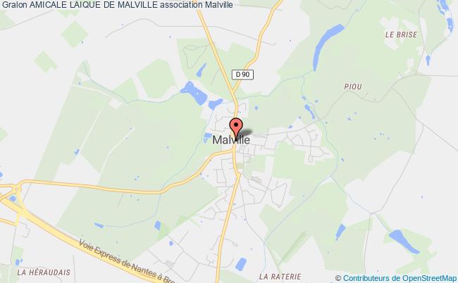 plan association Amicale Laique De Malville Malville