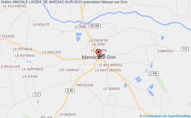 plan association Amicale LaÏque De Marsac-sur-don Marsac-sur-Don