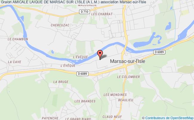 plan association Amicale Laique De Marsac Sur L'isle (a.l.m.) Marsac-sur-l'Isle