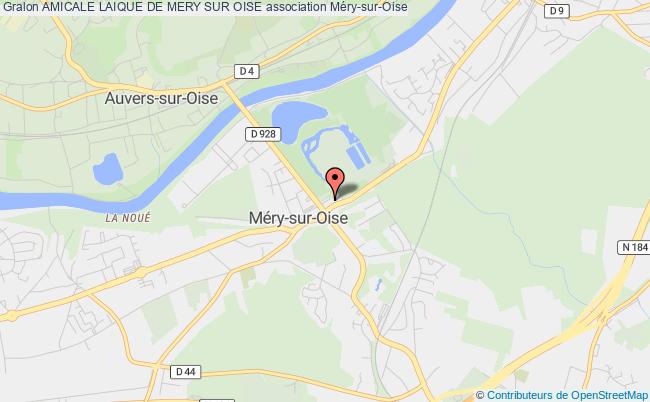 plan association Amicale Laique De Mery Sur Oise Méry-sur-Oise